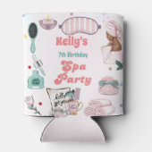 Spa Verjaardag Pamper Party Verjaardag Blikjeskoeler (Achterkant)