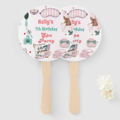 Spa Verjaardag Pamper Party Verjaardag Handwaaier (Voorkant en achterkant)