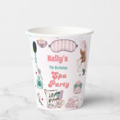 Spa Verjaardag Pamper Party Verjaardag Papieren Bekers (Voorkant)