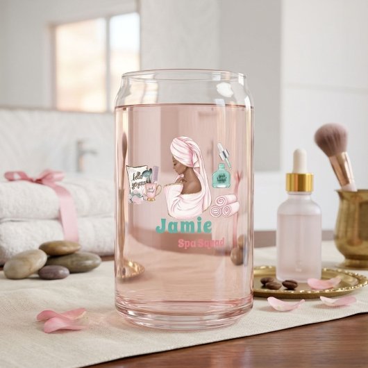 Spa Verjaardag Sleepover Pamper Verjaardagsfeest Blikvorm Glas