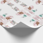 Spa Verjaardag Sleepover Pamper Verjaardagsfeest Cadeaupapier (Hoek)