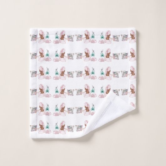 Spa Verjaardag Sleepover Pamper Verjaardagsfeest Washandje (Wasdoekje)