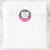 Spa Verjaardagsfeest Sticker Zebra Streep (Tas)