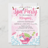 Spa verjaardagsfeest uitnodiging (Voorkant)