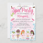 Spa verjaardagsfeest uitnodiging (Voorkant)
