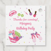 Spa Verjaardagsfeestgunsten Bedankjes Labels (Achterkant)