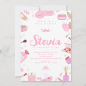 Spa verjaardagsfeestje bewerkbare uitnodiging (Voorkant)