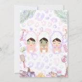 Spa Verjaardagsfeestje Kaart (Achterkant)