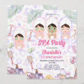 Spa Verjaardagsfeestje Kaart (Voorkant / Achterkant)