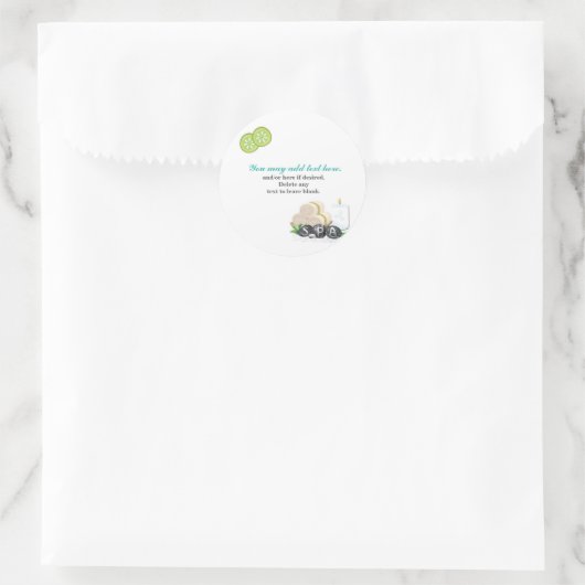 SPA verjaardagsfeestje schoonheid gunst sticker (Tas)