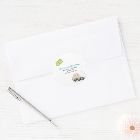 SPA verjaardagsfeestje schoonheid gunst sticker (Envelop)
