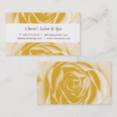 Spa - Visitekaartje van de Gele Roos van Salon (Voorkant / Achterkant)