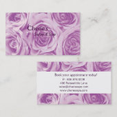 Spa - Visitekaartje voor zalonroze rozen (Voorkant / Achterkant)