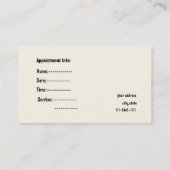 Spa visitekaartjes afsprakenkaartje (Achterkant)