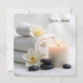 Spa Vrijgezellenfeest met Magnolia bloemen Kaart (Voorkant)