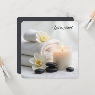 Spa Vrijgezellenfeest met Magnolia bloemen Kaart