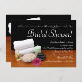 Spa Vrijgezellenfeest, Salon Scene Uitnodigingen (Voorkant / Achterkant)