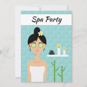 Spa Vrouw Illustratie Spa Dag Bruidsdouche Kaart (Voorkant)