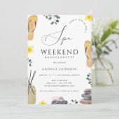 Spa Weekend Bachelorette Girl's Day Wellness Kaart (Staand voorkant)