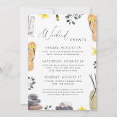 Spa Weekend Bachelorette Girl's Day Wellness Kaart (Achterkant)