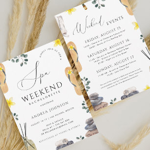 Spa Weekend Bachelorette Girl's Day Wellness Kaart