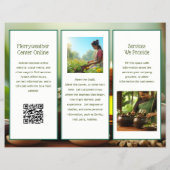 Spa Wellness Holistische Ayurveda Gevouwen Brochur Flyer (Achterkant)