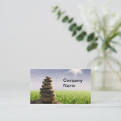 Spa Wellness Massage business cards Visitekaartje (Staand voorkant)
