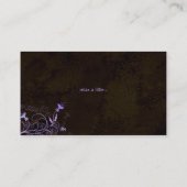 Spa - Zalvleesbloem Elegant Paars Visitekaartje (Achterkant)