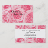 Spa - Zout Visitekaartje voor bleekroze roze rozen (Voorkant / Achterkant)