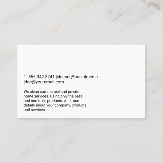 Spa Zouten en Palmen Visitekaartje (Achterkant)