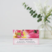 Spa - Zoutroze ventilator 1 Visitekaartje (Staand voorkant)