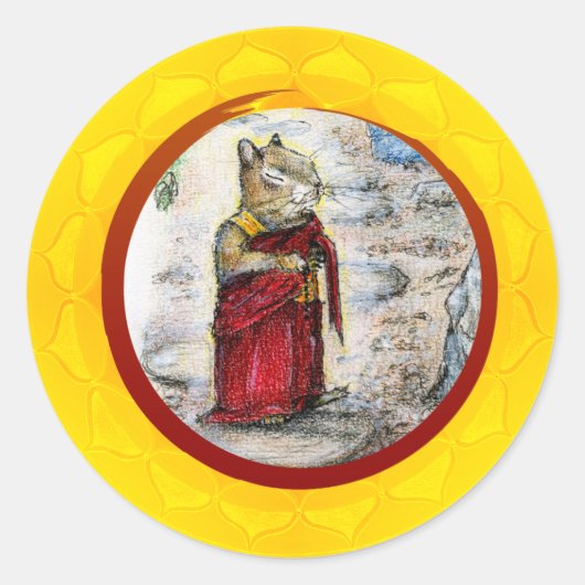 SPAANDER DE MONNIK RONDE STICKER (Voorkant)