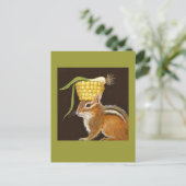 spaanders met maïs- en scallion pet-briefkaart briefkaart (Staand voorkant)