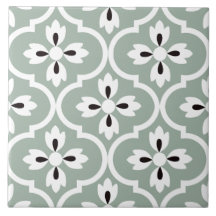 Spaangroene, witte, florale zwarte waterval