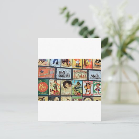 Spaanplaat Briefkaart (Staand voorkant)