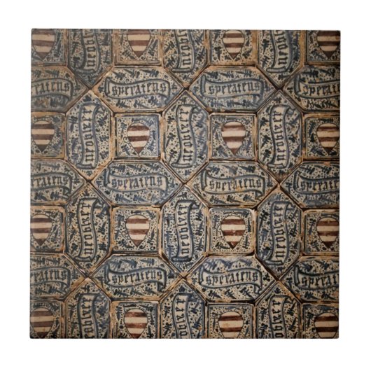 Spaans 15e-eeuws wapen tegeltje (Voorkant)