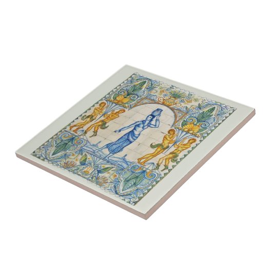 Spaans 20e eeuw Barcelona Tegeltje (Zijkant)