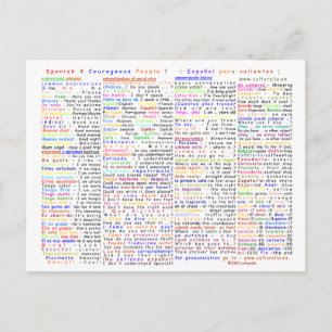 Spaans 4 CouraBriefkaart People  Briefkaart