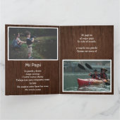 Spaans 4 foto Vaderdag Kaart van Admiring Son (Binnen)