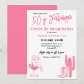 Spaans 50 y Fabulosa Western Fiesta 50e verjaardag Kaart (Voorkant / Achterkant)