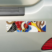 Spaans abstract kunstschilderij bumpersticker (Op auto)