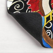 Spaans abstract kunstschilderij muismat (Hoek)