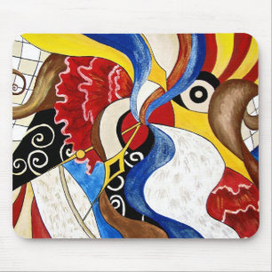 Spaans abstract kunstschilderij muismat