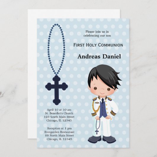 Spaans admiraal First Community boy Kaart (Voorkant / Achterkant)