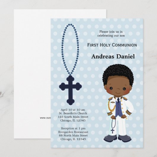 Spaans admiraal First Community boy Kaart (Voorkant / Achterkant)