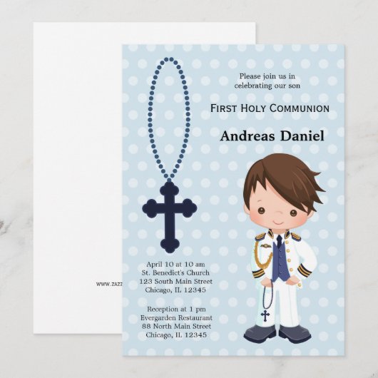 Spaans admiraal First Community boy Kaart (Voorkant / Achterkant)