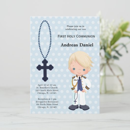 Spaans admiraal First Community boy Kaart (Staand voorkant)