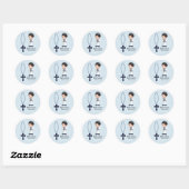 Spaans admiraal First Community boy Ronde Sticker (Vel)