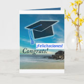 Spaans Afstuderen Kaart Felicitaciones (Gele Bloem)