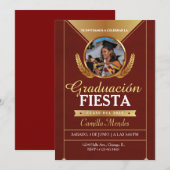 Spaans Afstuderen voor afgestudeerden Fiesta Kaart (Voorkant / Achterkant)